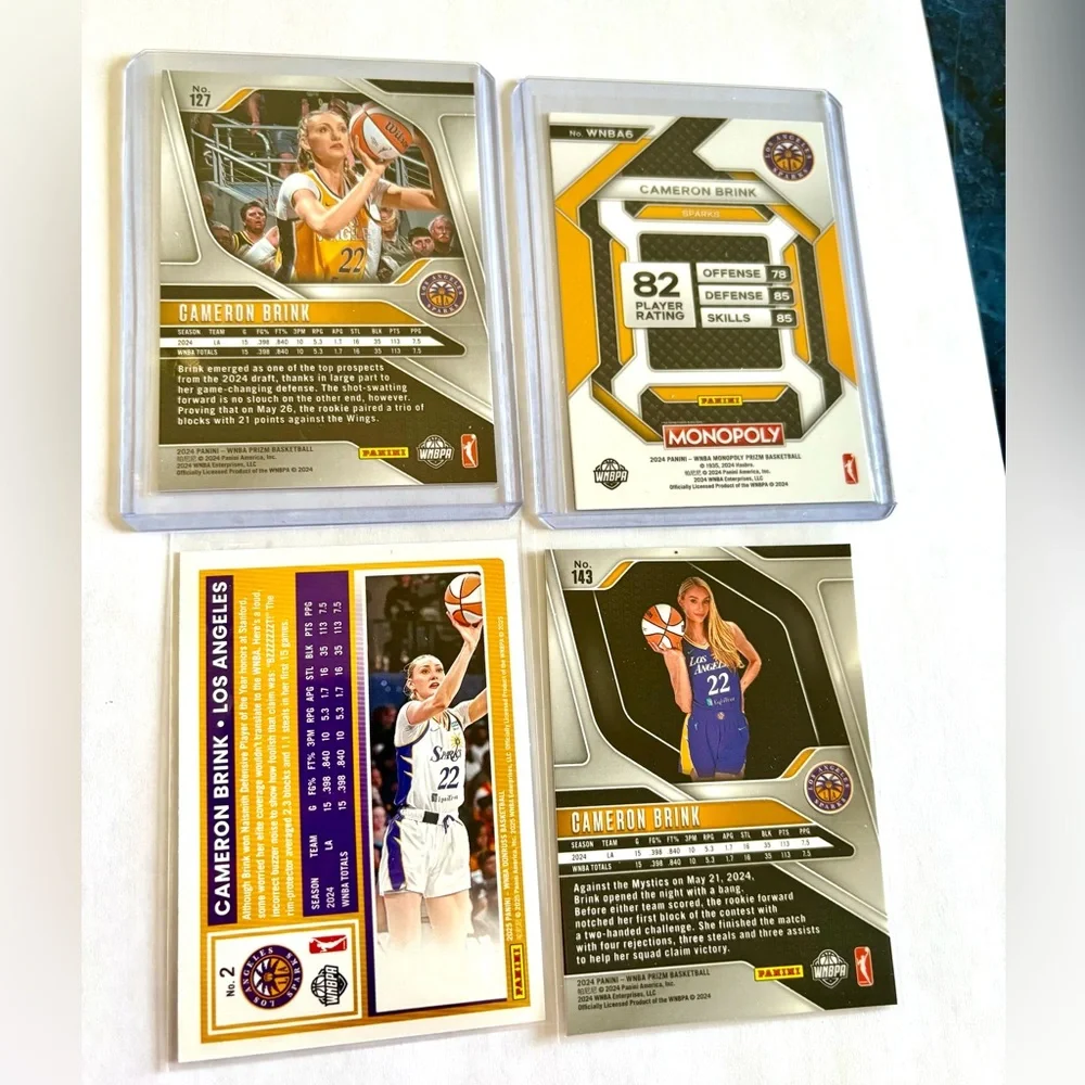 Cameron Brink Basketball Cards Los Angeles Sparks - Picture 2 of 2